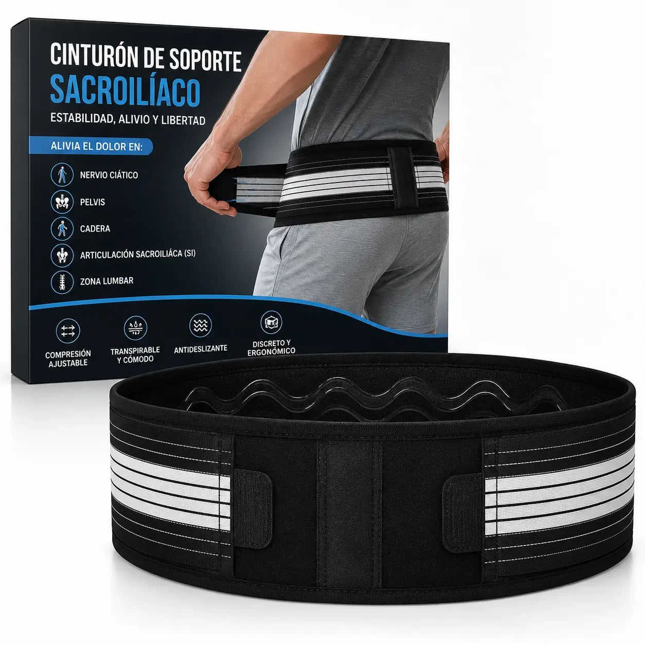 Cinturón de Soporte Sacroilíaco