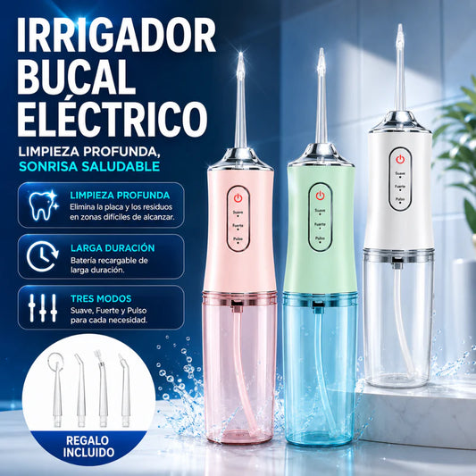 AquaSmile™ Pro – Irrigador Dental Portátil Recargable
